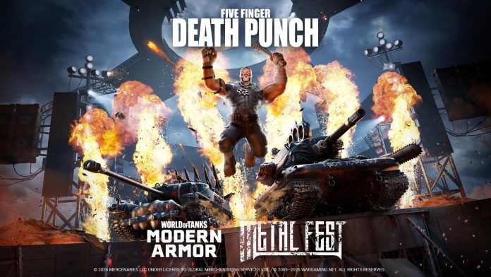 World of Tanks Modern Armer Metal Fest Five Fingers Death Punch (1)