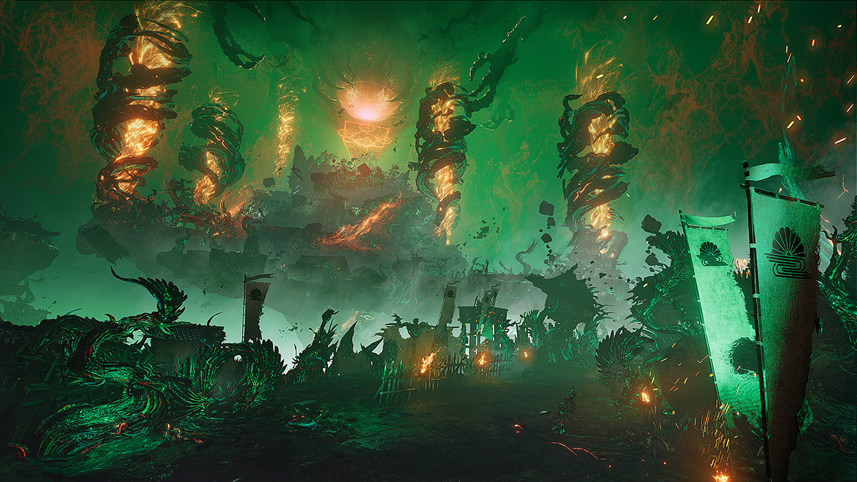 Zerstörte Welt in Nioh 3 Hell Rising