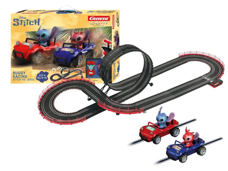 Carrera bringt Disney Stitch mit drei neuen Rennbahnen an den Start