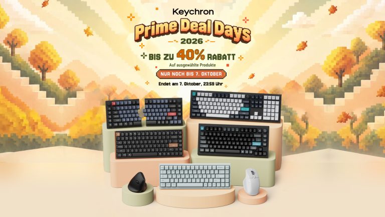 Keychron mit Tastaturen und Gaming-Maus zu den Prime Deal Days reduziert